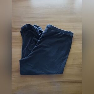 Ruched Side Capri Leggings Black New Direction Womens L